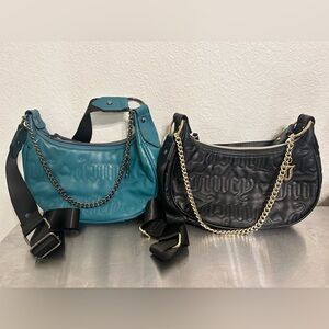 Juicy Couture Teal and Black Crossbody bag Bundle.